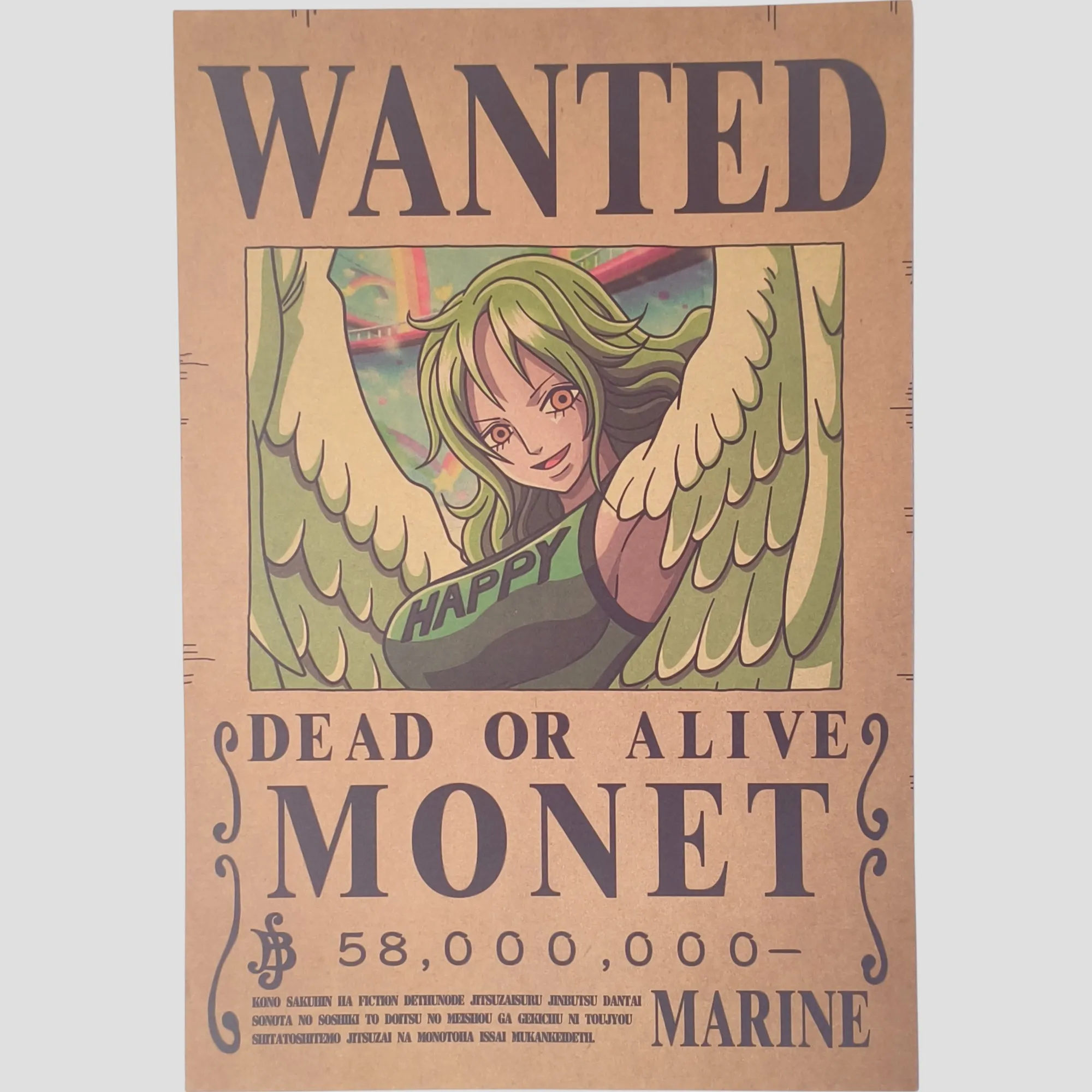 Affiche murale One Piece - Avis de recherche Monet